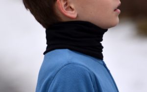 Nákrčník dětský z Merino vlny černý